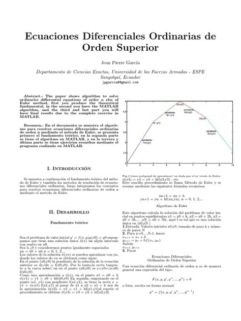 Image result for Edo Y Resolucion Euler Con Python