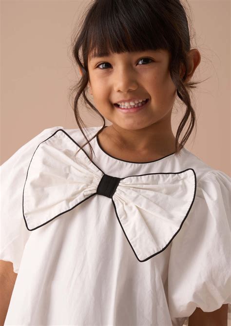 Angel & Rocket Girls Self Textured White Dresses