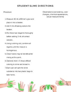 Image result for Slime Making Lesson Plan