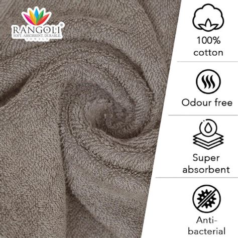 Trio 100% Cotton Bath Towel (71x147 CM), 550 GSM – Rangoli