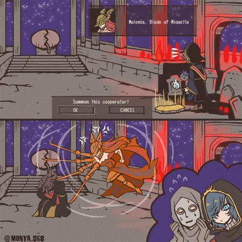 malenia blade of miquella, tarnished, miquella, mohg lord of blood, and ...