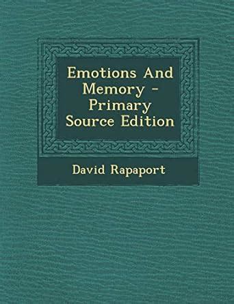 Buy Emotions and Memory - Primary Source Edition Book Online at Low ...