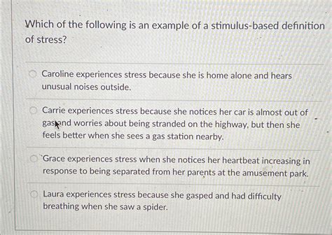 Stimulus Based Questions Examples