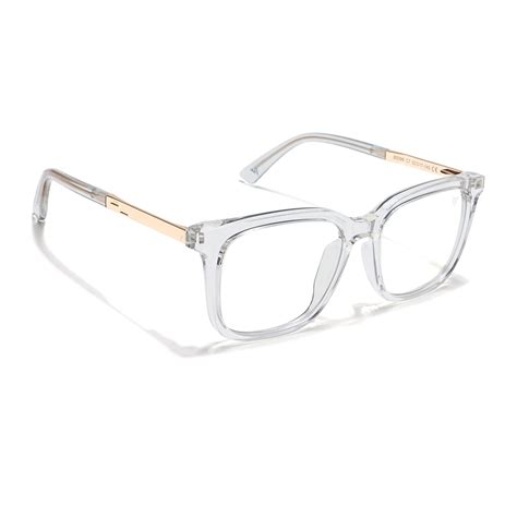 Voyage Veloura Select Transparent Square Eyeglasses for Men & Women (9 ...