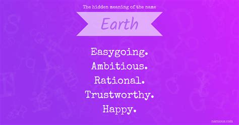 The hidden meaning of the name Earth | Namious