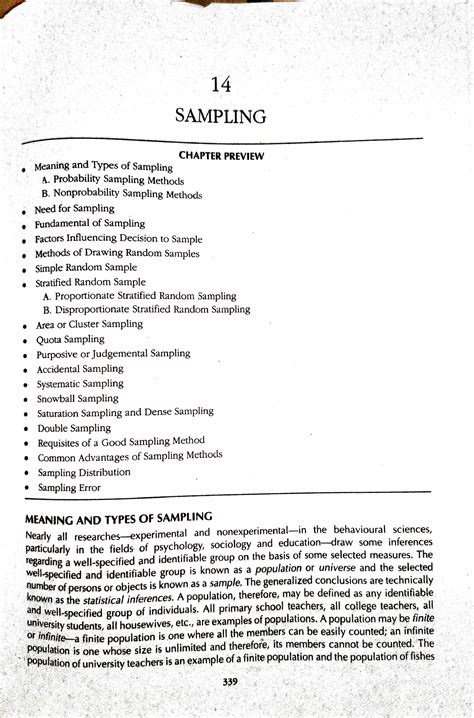 What is sampling?? it's significance and role - 14 SAMPLING CHAPTER ...