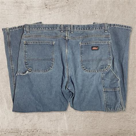 Vintage Dickies Carpenter Jeans 40x30 worn down well... - Depop