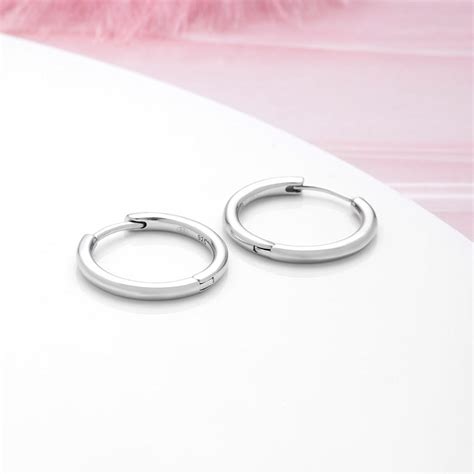 Minimal Hoop n Loop 925 Sterling Silver Earrings - Valentine's Gift – Zavya
