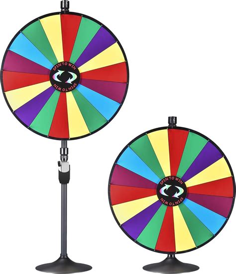 WinSpin Adjustable 36 Inch Prize Wheel with Dual Use Stand, India | Ubuy