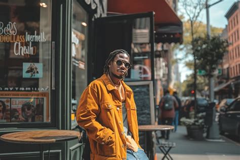 Homem de tiro médio com tranças retrato | imagem gerada com IA