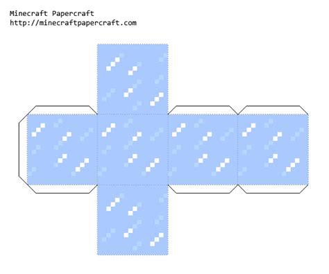 Image result for Snow Block Paper Minecraft