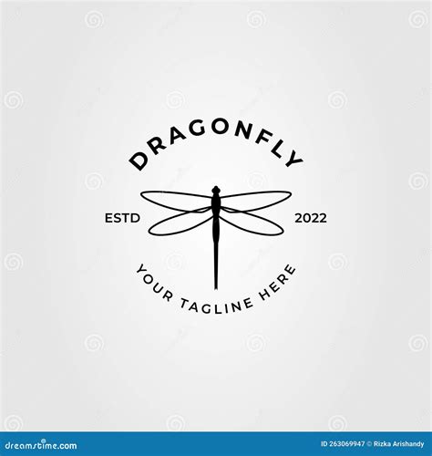 Damselfly or Dragonfly or Flying Insect Logo Vector Illustration Design ...