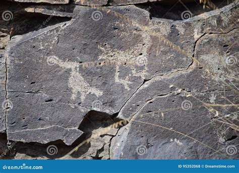 La Cieneguilla Petroglyph Site - Santa Fe, NM Stock Photo - Image of ...