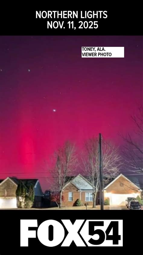 Light the night! Aurora Borealis puts on a show across northern Alabama ...