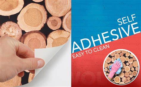 wolpin Wall Stickers Wallpaper for Furniture (45 x 300 cm) Living Room ...