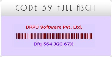 Image result for Code 39 Full ASCII