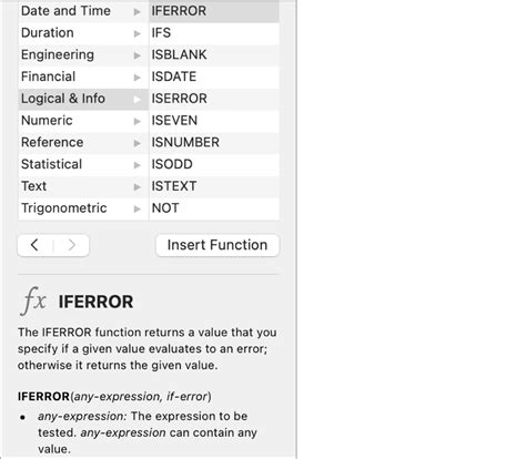 Formulas and Functions Help - Apple Support (IN)
