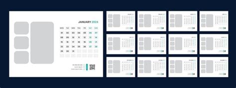 Desk calendar template 2024 | Premium Vector