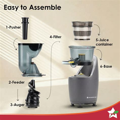 Wonderchef Regalia Cold Press Juicer | Healthy Fruit Juice