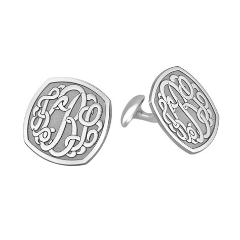 Image result for Monogram Cufflinks