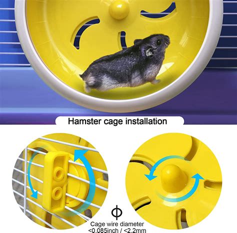 Buy lazYYzal Hamster Wheel,Silent Hamster Wheel,Silent Spinner,Quiet ...