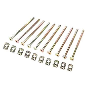 Ironctic Furniture Bolt,Furniture Screw 10PCS M6 Carbon Steel 120mm ...