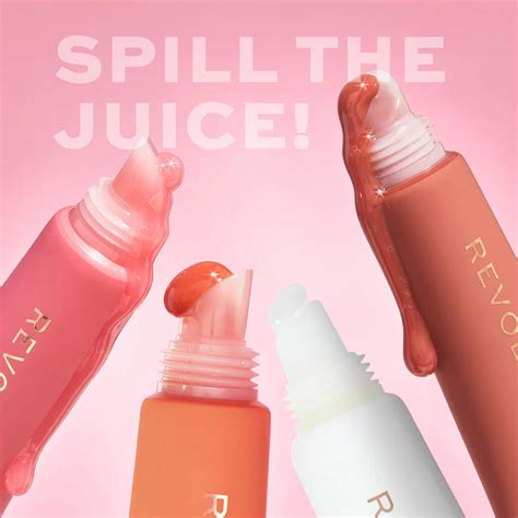 Revolution Juicy Peptide Lip Balm Pink Strawberry 4pc Set + 1 Full Siz ...