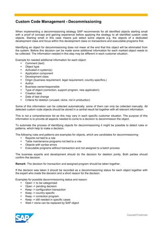 Image result for Custom Code Decommissioning