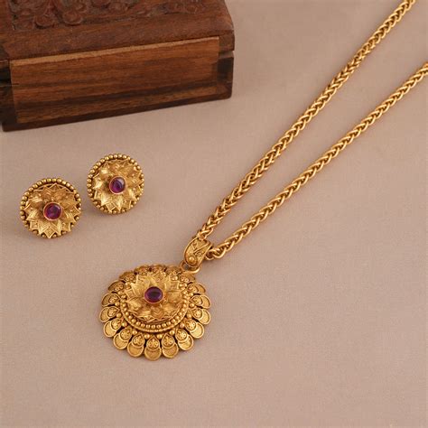 Buy pendant set artificial jewellery online - smarsjewelrys