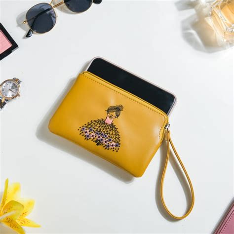 Blushing Ballerina Coin Purse Yellow