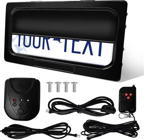 FOLCONROAD Remote Control Electric License Plate Hider for US India | Ubuy