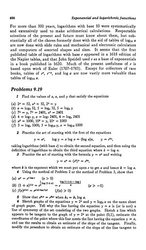 Mathmatics-1-53 - Mathmatics-1-53 - 506 Exponential and logarithmic ...