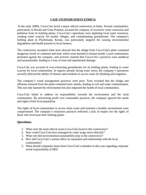 Case Study Examples Business Ethics 的图像结果