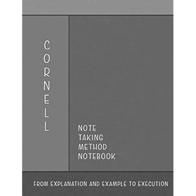 Cornell Note Taking Method Notebook: From | Ubuy India