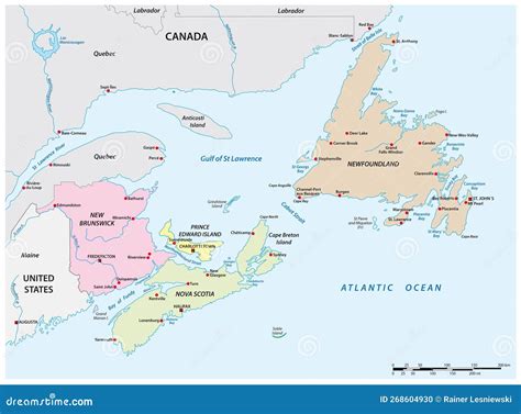 Printable Map Of Atlantic Canada