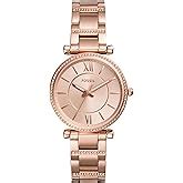 Fossil Women Jesse Analog Rose Gold Dial Watch - ES3020 : Amazon.in ...