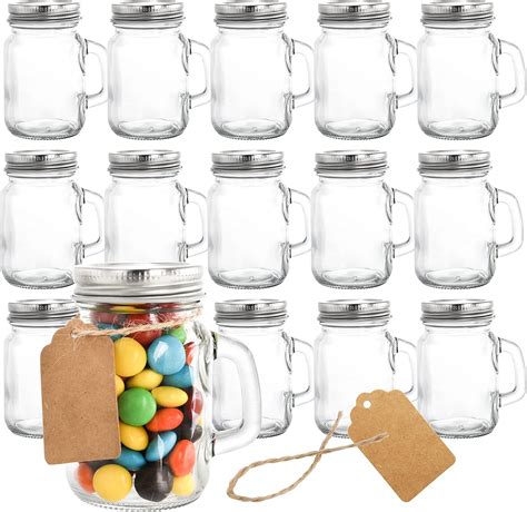 Amazon.com: Kingrol 16 Pack 4 oz Mason Jars with Lids, Vintage Glass ...