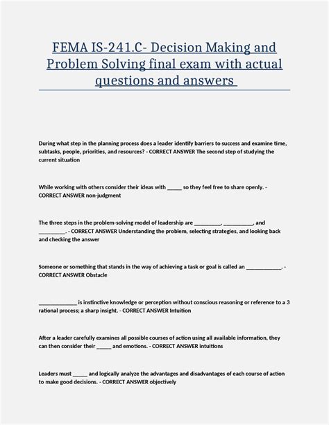 Image result for FEMA Decision-Making Process