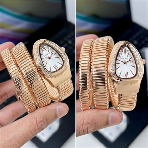 BVLGAR I SERPENTI SNAKE WATCH HALF DIAMOND – XoticCollection