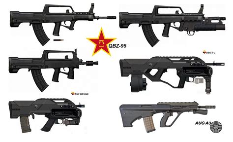 QBZ-95 Assault rifle 3D Model Game ready .max .obj .fbx .lwo .lw .lws ...