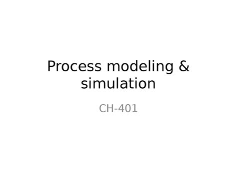 Image result for Introduction to Process Modelling and Simulation PDF