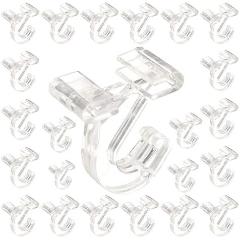 Buy SharpTank Clear Hinged Ceiling Hooks - 24 Pack of T-Bar Track Clips ...