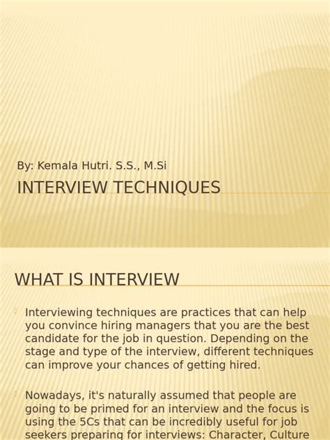 Image result for Interview Techniques