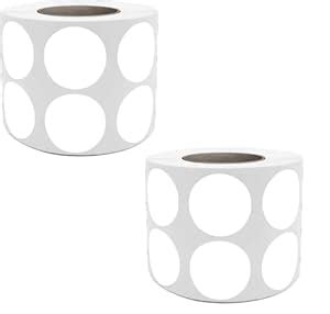 True-Ally 25 mm 2up Chromo Round Circle Dot Barcode Label 1 inch / 25mm ...