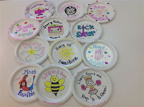Paper Plate Award Ideas For Teachers - Free Printable Download