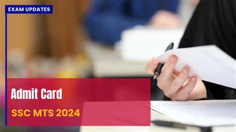 SSC MTS Admit Card 2024 - Download Your Hall Ticket
