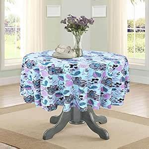 Buy RHF Round Table Cover 90 inches 100% Cotton 6/8 Seater Table Cloth ...