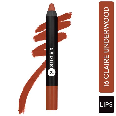 SUGAR Matte As Hell Crayon Lipstick - 16 Claire Underwood (Burnt Orange)