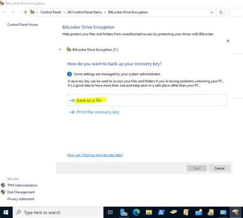 Image result for BitLocker Recovery Key to Domain Controller