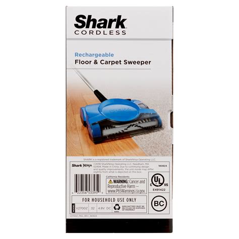 Shark Cordless Rechargeable Floor and Carpet Sweeper Motorized Brush ...
